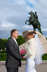 Image showing young wedding couple