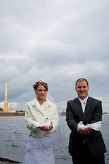 Image showing young wedding couple