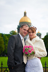 Image showing young wedding couple