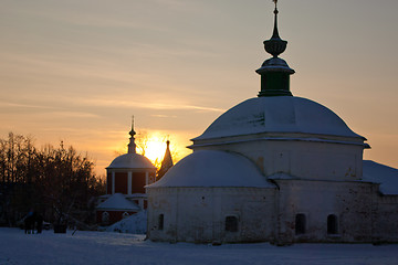 Image showing Church on sunset