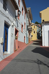 Image showing Mediterranean village street