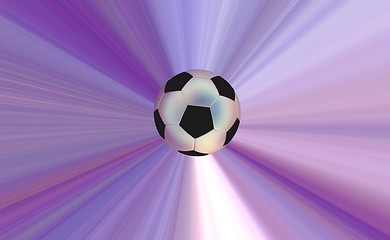 Image showing Soccerball over abstract background