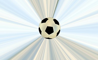 Image showing Soccerball over abstract background