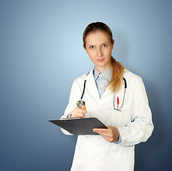 Image showing doctor woman looking at camera