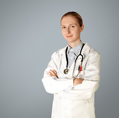 Image showing doctor woman smile at camera