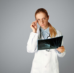 Image showing doctor woman with x-ray picture