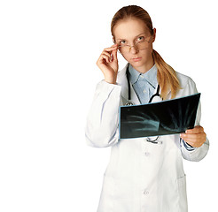 Image showing doctor woman with x-ray picture