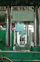 Image showing Hydraulic press at factory