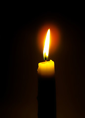 Image showing burning candle