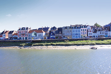 Image showing channel of entrance of the port of saint valery sur somme