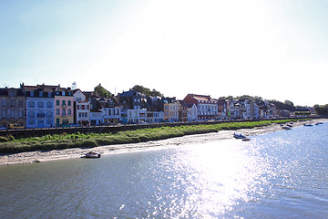 Image showing channel of entrance of the port of saint valery sur somme