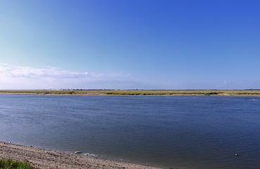 Image showing channel of entrance of the port of saint valery sur somme