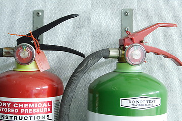 Image showing Fire Extinguishers