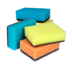 Image showing Sponges for washing dishes