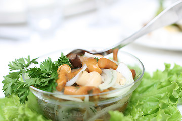 Image showing Mushroom salad 