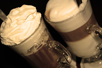 Image showing Coffee time in sepia