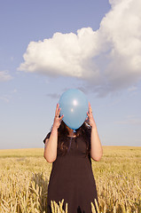 Image showing Balloon face.