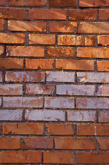 Image showing Red brick wall background. 