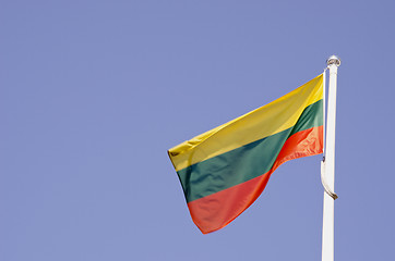 Image showing Lithuanina tricolor flag.