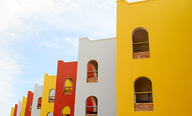 Image showing multicolorful building