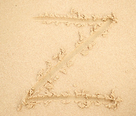 Image showing z letter