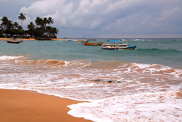 Image showing Hikkaduwa Beach in Sri Lanka