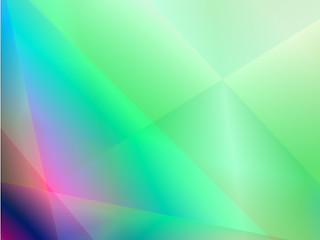 Image showing Green abstract shiny light background with wave