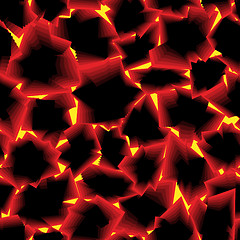 Image showing abstract burning coal seamless