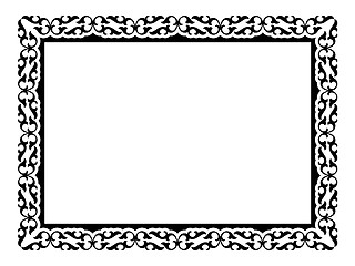 Image showing simple ornamental decorative frame