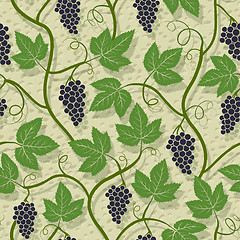 Image showing Grape seamless pattern