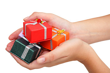 Image showing Hands and Gifts