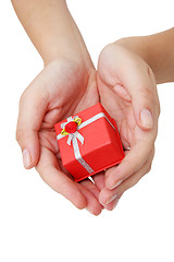 Image showing Hands and Gift