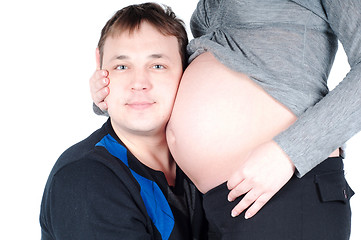 Image showing Pregnant woman and her husband