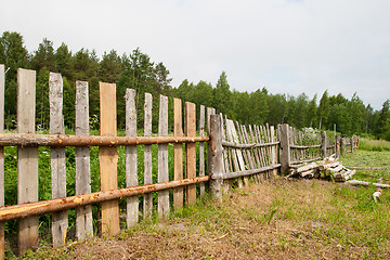 Image showing Wooden fence