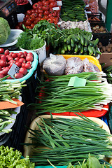 Image showing Vegetables at the market