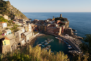 Image showing Vernazza village in Cinque Terre, Italy