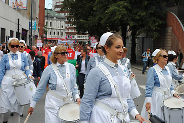 Image showing Drumming nurses