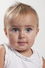 Image showing curious toddler girl