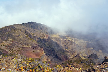 Image showing Haleakala Volcano and Crater Maui Hawaii, slopes of crater mount