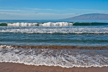 Image showing Beach, ocean, and waves