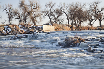 Image showing river diversion dam in Colorado