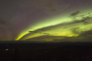 Image showing Double northern lights arc