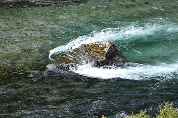 Image showing torrent with a strong current in the spring in norway