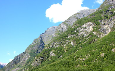 Image showing mountainside in Norway in the spring