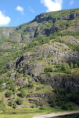 Image showing mountainside in Norway in the spring