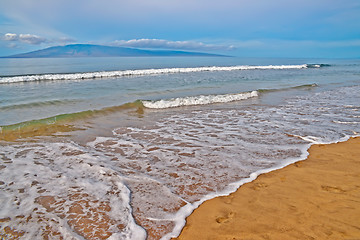 Image showing Maui Island in Hawaii, beach, sand, ocean