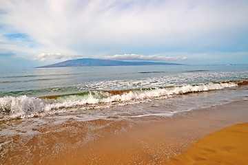 Image showing Maui Island in Hawaii, beach, sand, ocean