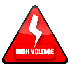 Image showing High Voltage Sign