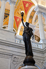 Image showing Statue in Library Congress in Washington DC