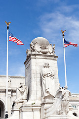 Image showing Columbus Fountain Union Station Washington dc